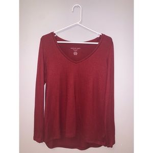 Soft red long sleeve